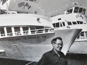 Captain Wilfred C. Bilow at Gananoque Boat Line in 1981.