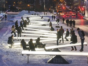 A large-scale interactive sound and light installation called Impulse will be operational in downtown Kingston on King Street next to Springer Market Square by Thursday.