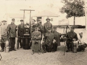 Can you help the Museum of Northern History identify everyone in this Wright Hargreaves Mine Fire Brigade photo circa 1923?