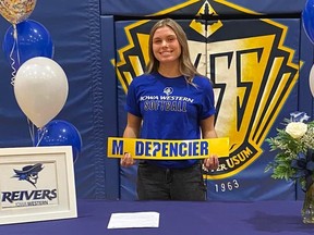 Former Chatham Golden Eagles pitcher Maddison Depencier of Chatham, Ont., has signed with the Iowa Western Community College women's softball team for the 2022-23 school year. (Contributed Photo)