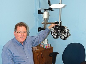 Photo by KEVIN McSHEFFREY/THE STANDARD
Dr. Lorne Kay, an optometrist, has been practicing in Elliot Lake for seven years.