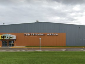 A renovation project is set to being for the Jubilee Arena in Nipawin. Currently, Nipawin's Centennial Arena currently shares its dressing rooms and lobby with the Jubilee Arena. Google Earth Screen Shot.