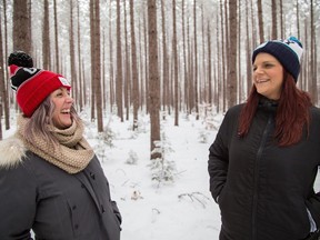 By using social media posts to demonstrate how you're supporting local businesses hard hit by the COVID pandemic, and tagging @ottawavalleytravel on Instagram or Facebook, you can be eligible to win a signature Ottawa Valley G'Day toque courtesy of the Ottawa Valley Tourist Association. In the photo sporting the toques are Melissa Marquardt, left, and Jackie Stott. Submitted photo