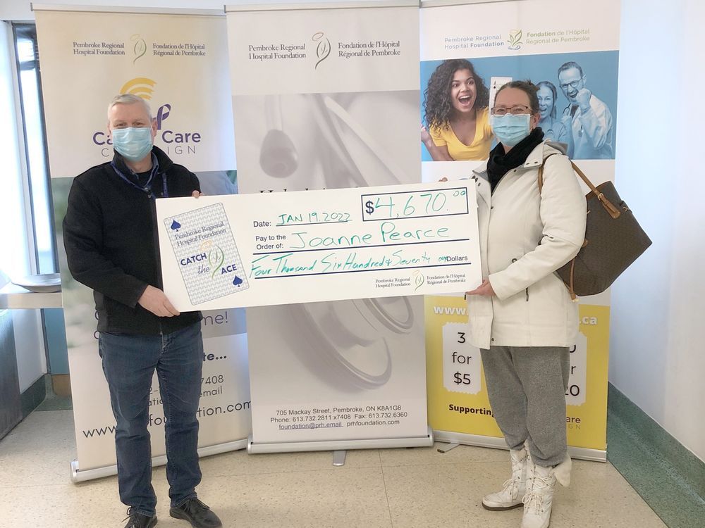 Catch the Ace 3.0 week 26 winner announced by Pembroke Regional Hospital Foundation Pembroke