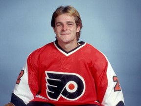 Former Philadelphia Flyers goalie Robbie Moore of Sarnia, Ont. (Flyers Alumni Association Photo via Twitter)