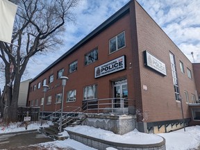 The Stratford Police Service headquarters in downtown Stratford.  (Galen Simmons/Beacon Herald file photo)