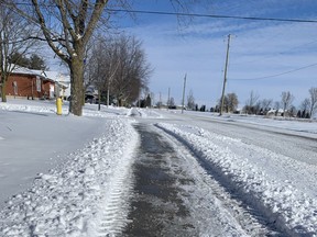 One West Perth councillor has put the focus on all sidewalks in the Mitchell ward. For years, just the main north-south sidewalks are cleared (22 kms worth) as per the municipal sidewalk policy every winter, but all could be cleared if the projected cost is affordable. Time will tell, but it will likely be costly. ANDY BADER/MITCHELL ADVOCATE