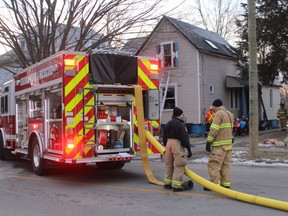 Sarnia firefighters were called out to a house fire on Davis Street Saturday morning. There were no injuries, a fire official said.