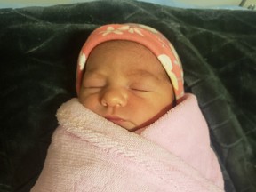A girl, Isabelle, 6 lbs 3 oz, was born to Nicole Thibault and Dan Tessier of Alban on Sept. 13.
