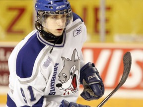 Eric O'Dell when he was a member of the Sudbury Wolves in 2008. Postmedia file photo