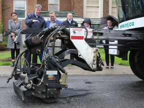 Ottawa city councillors look at the Python 5000, a unique piece of equipment to repair potholes. The City of Greater Sudbury has recently purchased a Python 5000, which should make its local debut soon.