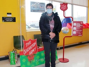 Jeanne Cloutier is one of many volunteers who helped make the 2021 Kirkland Lake Salvation Army Kettle Campaign an overwhelming success. POSTMEDIA NETWORK