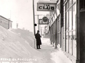 You think you have a problem with snow? This is a snow problem! Bruce Avenue in South Porcupine during the winter of 1916. Photo by A. Tomkinson.

Supplied/Timmins Museum