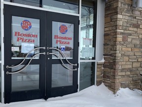 The Boston Pizza in Melfort has closed temporarily. Omar Sherif / Postmedia