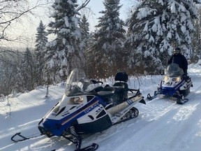 RCMP conducted snowmobile patrols earlier in January and reported that there were no traffic infractions. Photo supplied RCMP