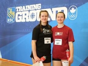 Sisters Fiona Elliott, left, and Hannah Elliott of Sarnia, Ont., are two of the 30 amateur athletes from across Canada to receive funding in 2022 from the RBC Training Ground program after being identified as potential future Olympians. (Contributed Photo)