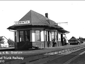 Corinth rail station, circa 1910. (Submitted)