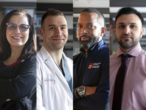 Chatham-Kent Health Alliance has added four new doctors to its roster. Shown from left to right are Dr. Samar Tabl, who has joined the anaesthesia department; Dr. Brent Herrit, who will work in the department of Critical Care; Dr. Arminan Cordies, who has joined as a general surgeon; and Dr. Asad Naeem, who has joined as a hospitalist.