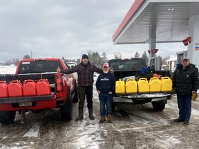 Taylor Russell stands alongside supporters who are travelling to Ottawa to support truckers involved in the "Freedom Convoy" at Parliament Hill. Russell is bringing supplies to assist those protesting mandatory COVID-19 mandates.
Submitted Photo