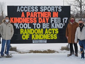 Random Act of Kindness Day committee members are Bill Harding (left), Nancy Sherritt, Rob Nagy, Anne Marie Peirce, Doug Hunt and Joanne Murray. Submitted