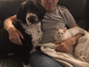 Paul Lalonde is surrounded by his best friends Jasper and Willow. The North Bay resident is waiting to get a kidney transplant and remains on dialysis. His transplant surgery has been bumped several times because of rising COVID-19 numbers and lockdowns.

Submitted
