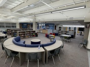 There is a new learning commons, a large art and music room, breakout spaces, a servery, a modern kitchen, new admin offices, and many more upgrades. Photo Supplied