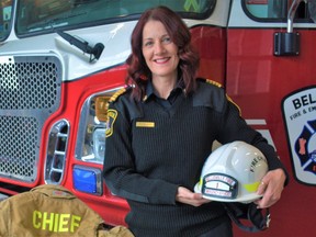 Monique Belair, Belleville's first female fire chief to helm the city's Fire and Emergency Services department, is dedicated to helping young women realize the personal and professional rewards that come with entering the fire protections service. DEREK BALDWIN