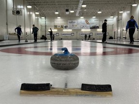 The Strathcona Curling Club received $8,193 in CFEP funding, which was used to service some equipment. The club used the money to sharpen and reface its curling rocks. Photo Supplied
