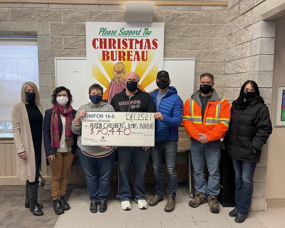 Huron County Christmas Bureau receives donation of over 70,000