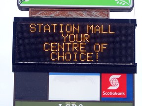Station Mall in Sault Ste. Marie, Ont., on Friday, March 20, 2020. (BRIAN KELLY/THE SAULT STAR/POSTMEDIA NETWORK)