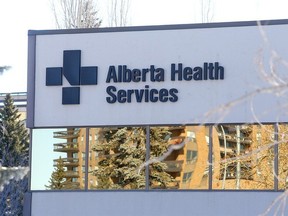 An Alberta Health Services building. PHOTO BY BRENDAN MILLER/POSTMEDIA