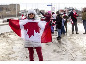 Karen Petryshen came from the Athabasca, Alta., to take part in the 'Freedom Convoy' demonstration in Ottawa earlier this year.
