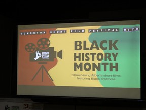 Stony Plain's Multicultural Heritage Centre hosted the Edmonton Short Film Festival for a special screening of seven Black History Month-themed short films on Saturday, Feb. 26. Photo by Rudy Howell/Postmedia.