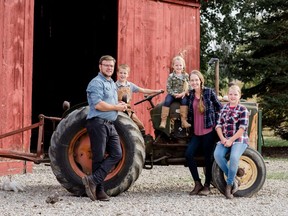 The Winkels family, Nicole and Gerald with their children Virginia, Dominic and Georgiana, are first generation farmers in Essex County. (Submitted by Nicole Winkels)