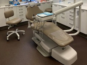 The new dental chair at the Grey Bruce Health Unit’s dental clinic in Markdale.