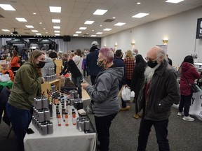 The Crossfield and District Community Hall was bustling on February 26 for the second annual February Food Fest. Photo by Riley Cassidy/The Airdrie Echo/Postmedia Network Inc.
