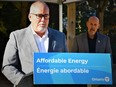 Todd Smith, MPP for Bay of Quinte and Ontario's Energy Minister, said the first of new electric vehicle chargers went live Wednesday at Napanee and Odessa OnRoute locations as part of a province-wide plan to help electric car owners charge their vehicles while travelling. POSTMEDIA