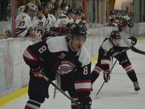 Brock Krulicki scored the game-winner for the 73's in the third period of Kemptville's 4-2 victory in Brockville on Friday night.
Tim Ruhnke/The Recorder and Times