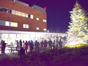 The Christmas Wish Tree lighting ceremony took place at the Chatham-Kent Health Alliance Chatham site on Dec. 16, 2021. (Handout)