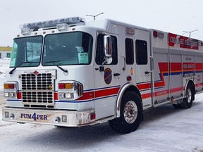 The new fire truck arrives in Cold Lake. CITY OF COLD LAKE