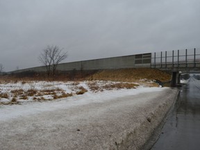 The proposed location for affordable stacked townhomes, south of the Highway 401 overpass, on the west side of Pitt Street. Two buildings could be erected as soon as March 2023 on Thursday February 17, 2022 in Cornwall, Ont. Shawna O'Neill/Cornwall Standard-Freeholder/Postmedia Network
