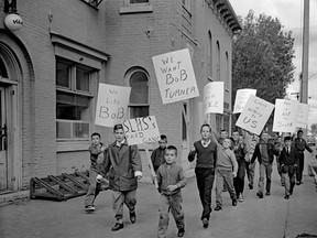 A Standard-Freeholder file photo from Oct. 4, 1960, when Cornwall youths protested in front of city hall for recreation director Bob Turner to keep his job, after he'd been subjected to racist comments and treatment. Turner was the first Black person hired as a municipal recreation director in Canada.