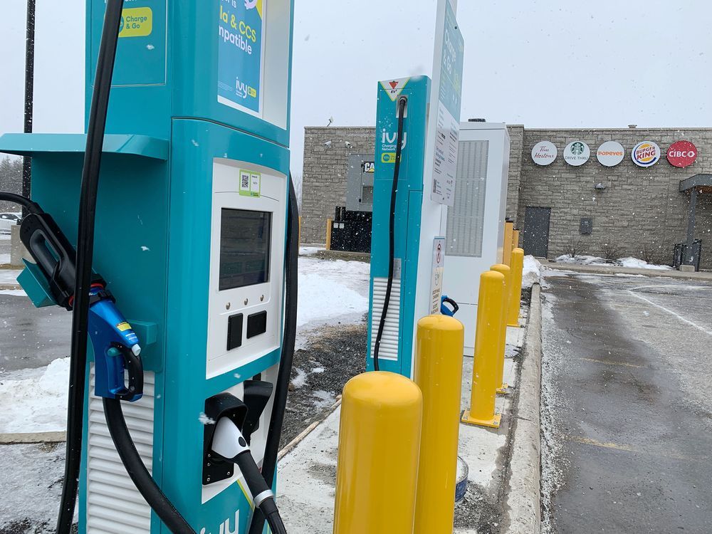 Odessa, Napanee ONroutes to receive electric vehicle charging stations