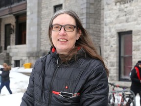 Heidi Ploeg, Queen's University Chair for Women in Engineering, outside her lab on Stuart Street in Kingston.