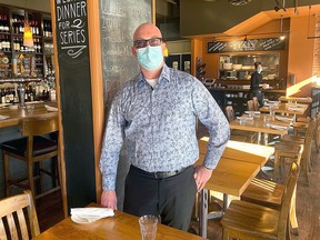 Terrence Meltz, General Manager of Olivea Restaurant in Kingston, Tuesday, Feb. 15, 2022. Ian MacAlpine/The Kingston Whig-Standard/Postmedia Network