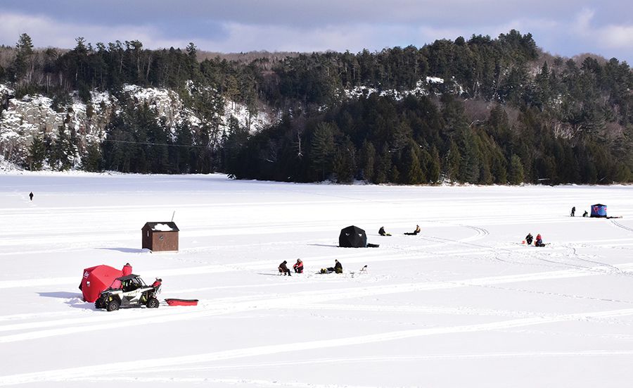 Ice fishing on Horne Lake Sault Star