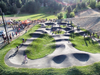 A rendering of the proposed pump track, one of the mega park attractions.