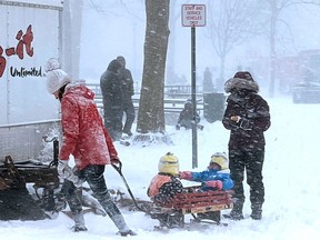 Plummeting temperatures and blowing snow are expected to create dangerous travel conditions in Perth and Huron counties over the holiday weekend, Environment Canada warns.  (Galen Simmons/The Beacon Herald)