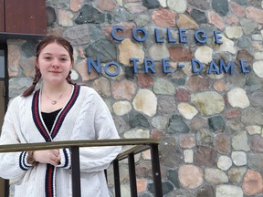 Sixteen-year-old Denika Legault is a Grade 11 student at College Notre-Dame in Sudbury, Ont. John Lappa/Sudbury Star/Postmedia Network