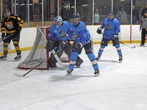 Saturday's game at the Tim Horton Arena saw Cochrane take the loss against the Soo Eagles.  NOJHL photo.